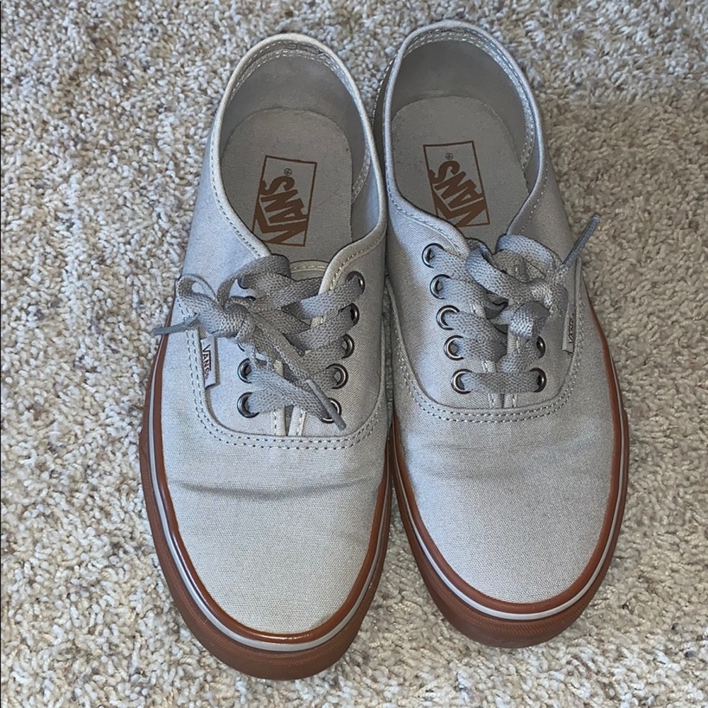 light grey vans, never worn